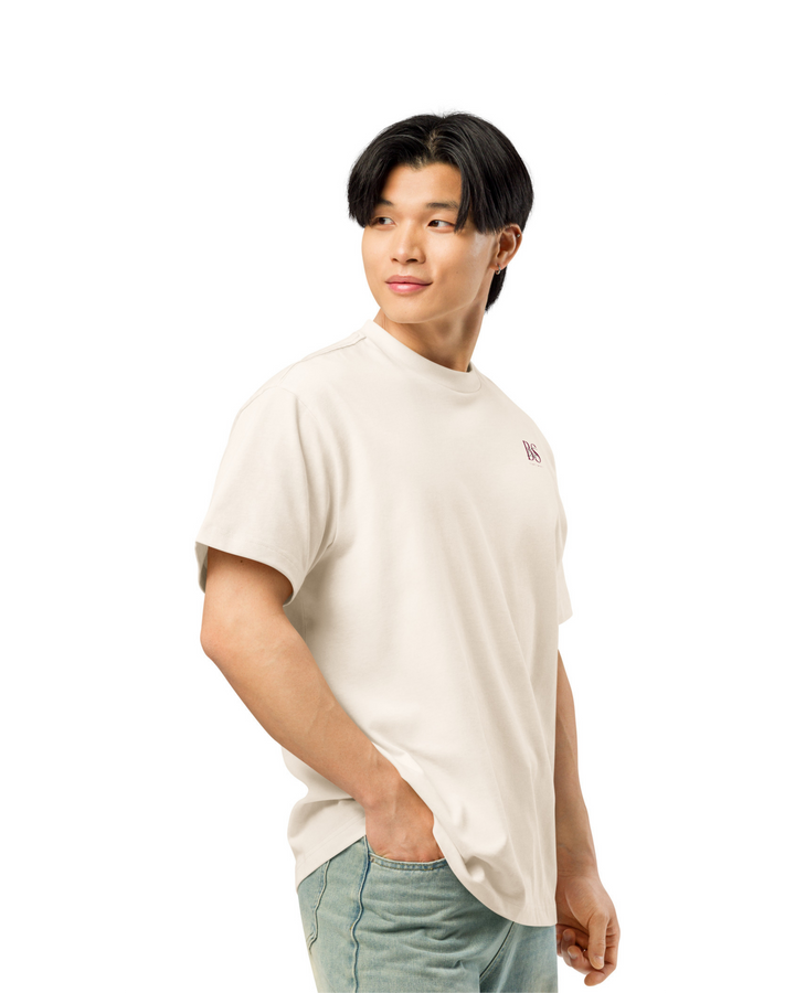 Camiseta Boxy ESTOA — Filosofía Estoica | Edición Vintage White/Blanco