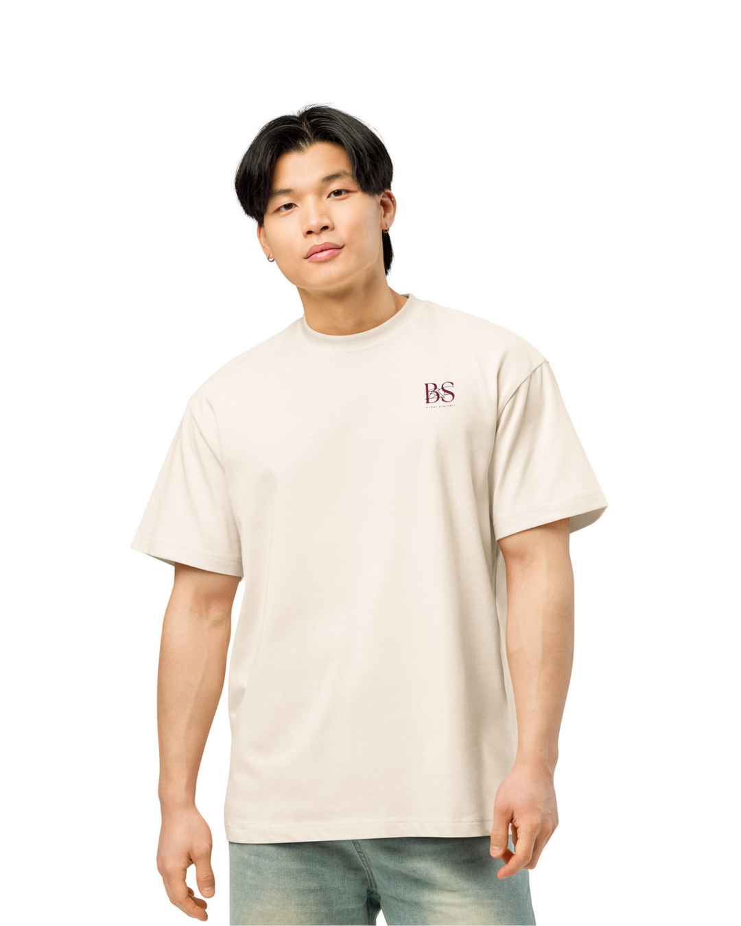Camiseta Boxy ESTOA — Filosofía Estoica | Edición Vintage White/Blanco