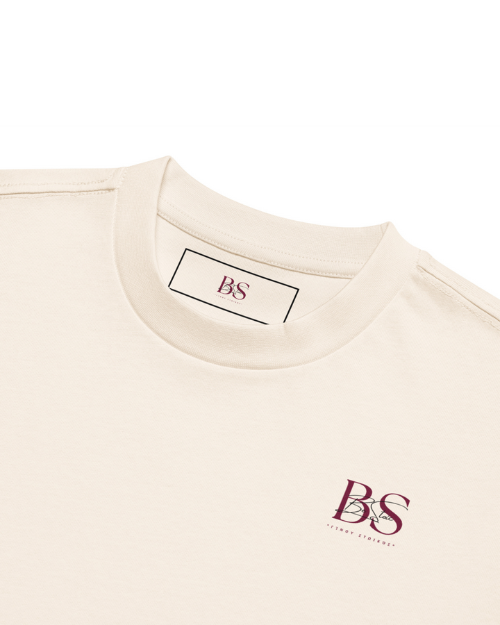 Camiseta Boxy ESTOA — Filosofía Estoica | Edición Vintage White/Blanco