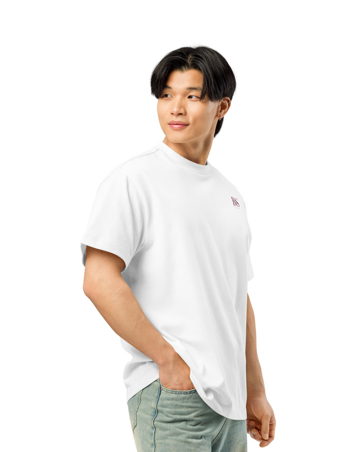 Camiseta Boxy ESTOA — Filosofía Estoica | Edición Vintage White/Blanco