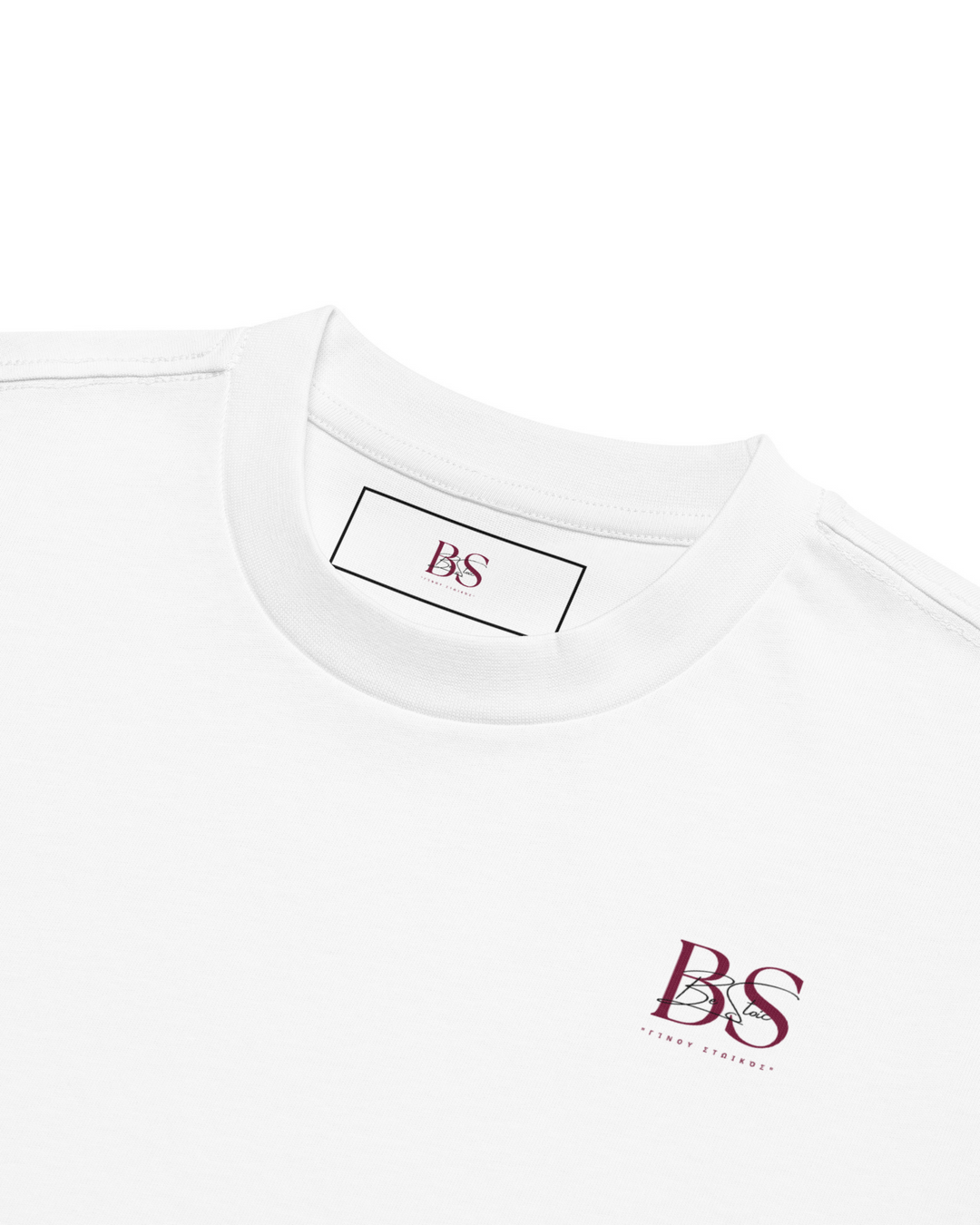 Camiseta Boxy ESTOA — Filosofía Estoica | Edición Vintage White/Blanco