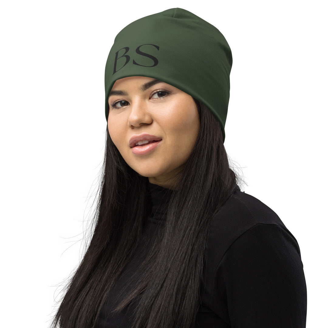 Gorro Be Stoic “BS” – Verde Oliva Minimal