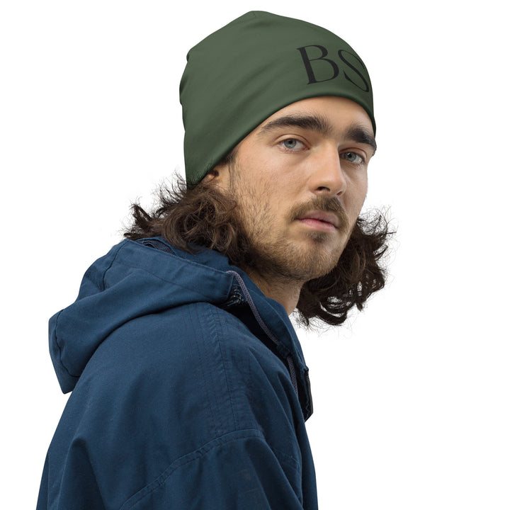 Gorro Be Stoic “BS” – Verde Oliva Minimal