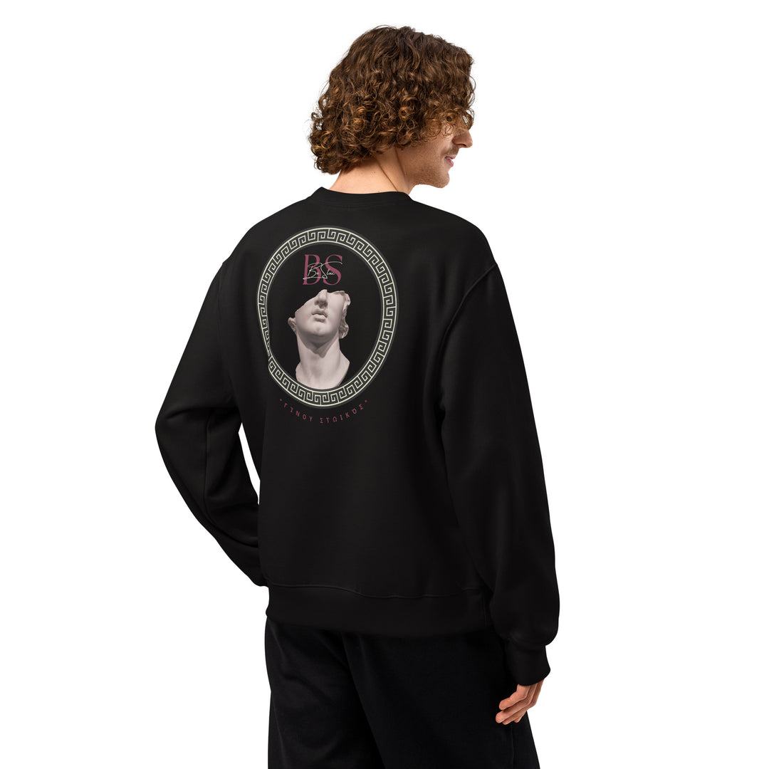 Sudadera ESTOA - Filosofía Estoica | Heavyweight Oversize | Edición Black