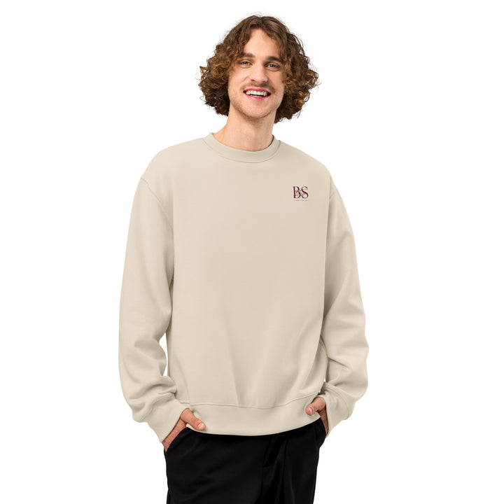 Sudadera ESTOA — Filosofía Estoica | Heavyweight Oversize | Edición Vintage White/Blanco