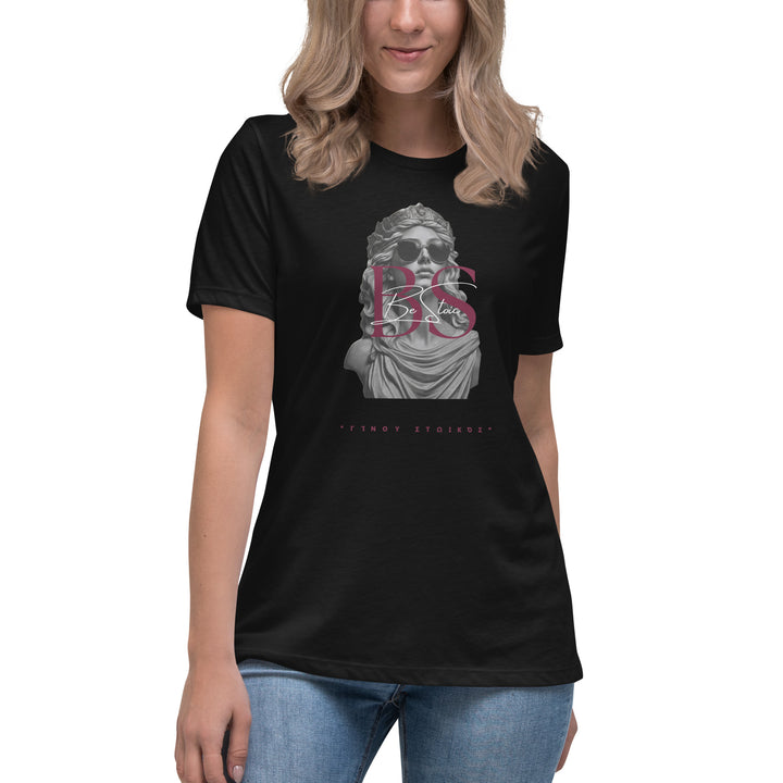 Camiseta negra Mujer Victoria — Be Stoic