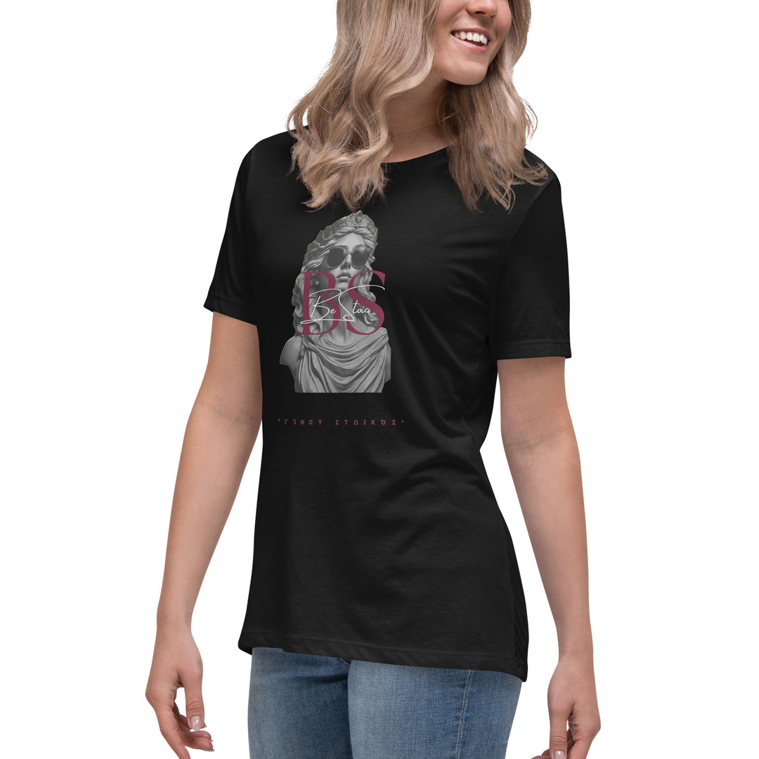 Camiseta negra Mujer Victoria — Be Stoic