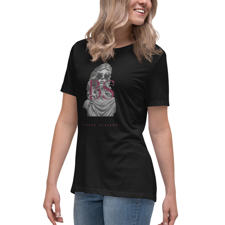 Camiseta negra Mujer Victoria — Be Stoic